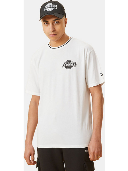 LA LAKERS NBA DISTRESSED GRAPHIC OVERSIZED T-SHIRT ΑΣΠΡΟ