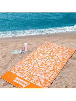 Lino Home Laranja Πετσέτα Θαλάσσης Πορτοκαλί 90x165cm
