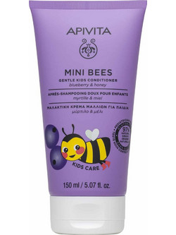 Apivita Mini Bees Blueberry & Honey Gentle Kids Παιδικό Φυτικό Conditioner για Επανόρθωση 150ml
