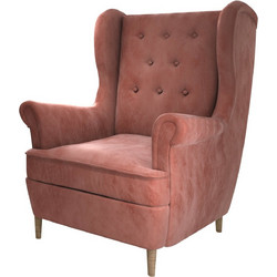 PoliHome Πολυθρόνα Ροζ Eros 161270869