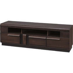 PoliHome Έπιπλο Τηλεόρασης Ξύλινο Wenge Μ160xΠ42xΥ51cm Morty 16627699