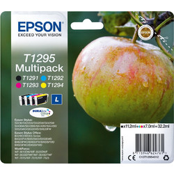 Epson T1295 B/C/M/Y Πακέτο 4 Μελανιών Εκτυπωτή Inkjet C13T129540