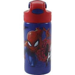 Gim SS Spider-Man Classic Παιδικό Μπουκάλι Αλουμινίου BPA Free με Καλαμάκι Πολύχρωμο 500ml
