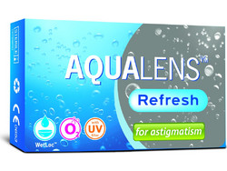 Amvis Aqualens Refresh Μηνιαίοι Φακοί Επαφής Αστιγματικοί Σιλικόνης Υδρογέλης 3τμχ
