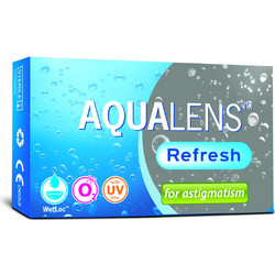 Amvis Aqualens Refresh Μηνιαίοι Φακοί Επαφής Αστιγματικοί Σιλικόνης Υδρογέλης 3τμχ