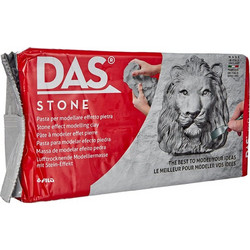Das-Fila Πηλός Γκρι Stone 1 kg χειροτεχνίας (Στεγνώνει με τον Αέρα) Air Dry Modelling Clay Bar 348200