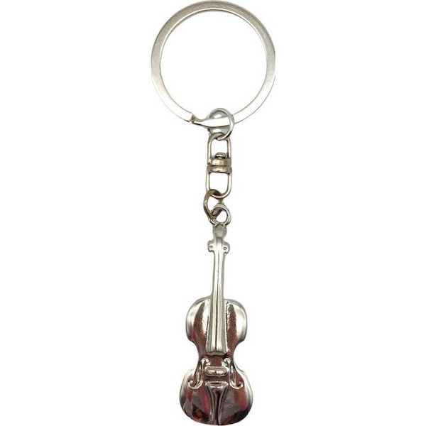 Μπρελόκ Ασημένιο Βιολί Καλής ποιότητας Keychain Silver Violin