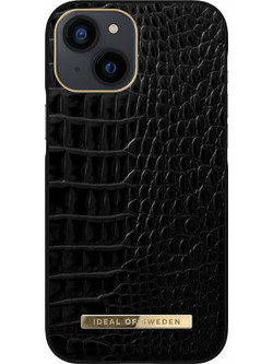 iDeal of Sweden Atelier Back Cover Neo Noir Croco (iPhone 13 mini)