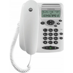 Motorola CT2W Ενσύρματο Τηλέφωνο με Ανοιχτή Ακρόαση Λευκό