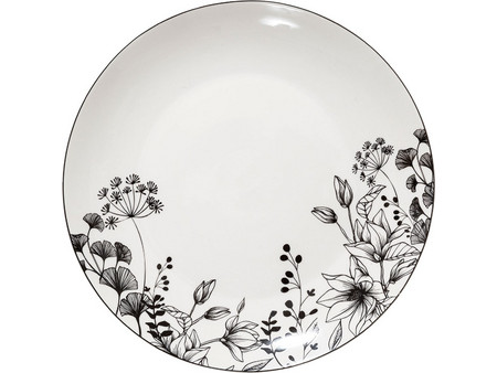 Πιάτο Φαγητού Ρηχό (Φ27) S-D White Floral 154845