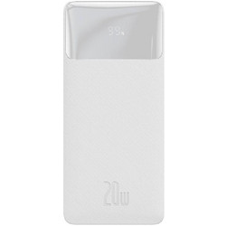 Baseus Bipow Power Bank 10000mAh 20W με 2 Θύρες USB-A & Θύρα USB-C Quick Charge 3.0 White