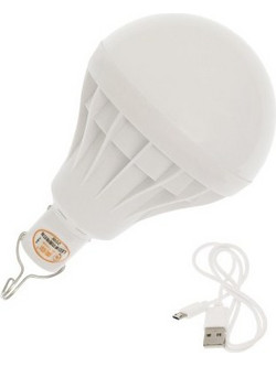 Επαναφορτιζόμενη LED λάμπα 20W USB 6000K με 5 λειτουργίες φωτισμού και γάντζο OEM