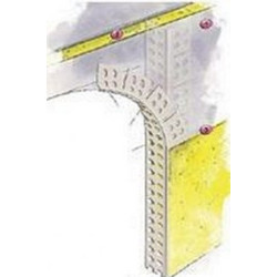 KNAUF - Εύκαμπτο γωνιόκρανο PVC, χωρίς πλέγμα, 24x24mm, 3m/τεμάχιο