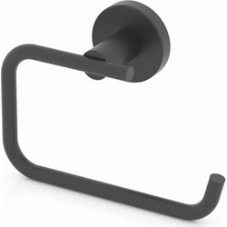 TEKNO-TEL Χαρτοθήκη WC 15x6x9cm Αλουμινίου Μαύρη Matte