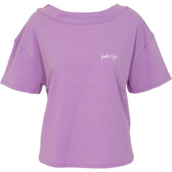 KENDALL & KYLIE W KKW3611607 BACKLESS LOOSE T-SHIRT - KKW.2S1.016.007-LILAC PURPLE
