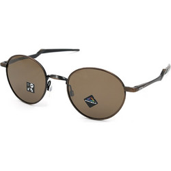 Oakley Terrigal OO4146 02 Ανδρικά Γυαλιά Ηλίου Στρογγυλά Μεταλλικά Καφέ με Καφέ Καθρέπτη Φακό