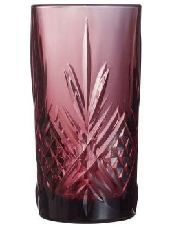 Luminarc Σετ Ποτήρια Αναψυκτικού Γυάλινα Salzburg Λιλά 380ml 4τμχ COQ2279