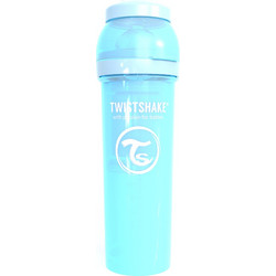 Twistshake Πλαστικό Μπιμπερό με Θηλή Σιλικόνης κατά των Κολικών 4m+ Pastel Blue 330ml