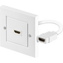 GOOBAY πρίζα τοίχου HDMI 51722, gold-plated, 4K, λεύκη