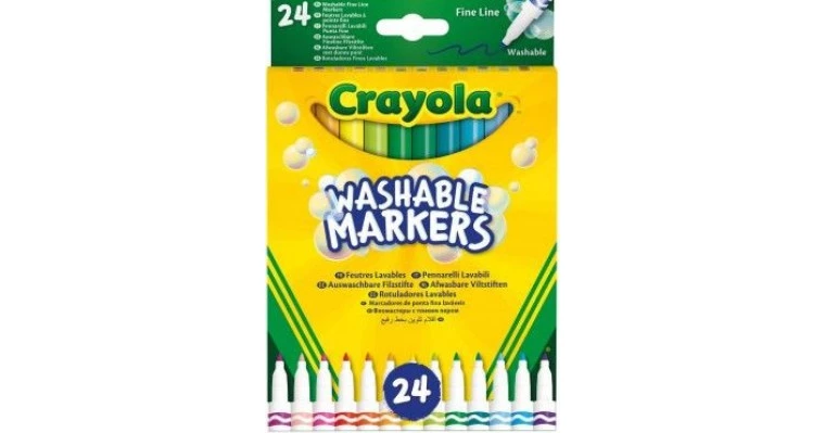 Crayola Μαρκαδόροι Ζωγραφικής Σετ 24 Χρώματα