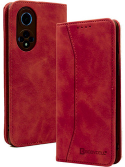 Bodycell Pu Leather Book Red (Huawei Nova 9)