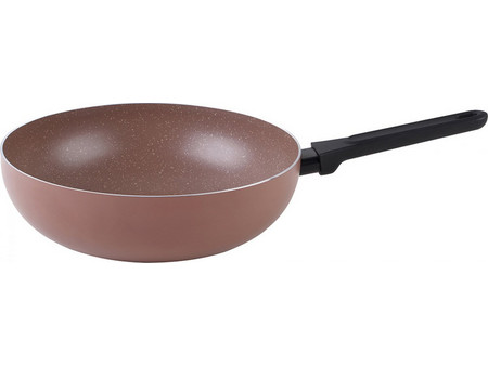 Muhler Kikka MR-3025 Wok Αλουμινίου Αντικολλητικό Μαρμάρινη Επίστρωση 30cm