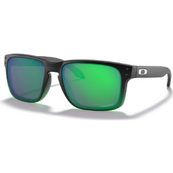 Oakley OO 9102 E4 Ανδρικά Γυαλιά Ηλίου Τετράγωνα Κοκάλινα Μαύρα με Πράσινο Καθρέπτη Φακό