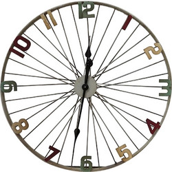 Ρολόι Τοίχου Metal Numbers Wheel 60cm
