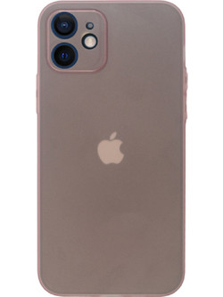 Vivid Slim Back Cover Transparent / Pink (iPhone 12 / 12 Pro)