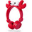 Nedis HPWD4000 Chrissy Crab Ενσύρματα Παιδικά Ακουστικά On Ear Κόκκινα