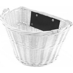 ISO Ψάθινο Καλάθι Ποδηλάτου 35x24.5x27.5cm Λευκό 2723