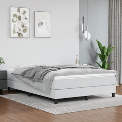 vidaXL Κρεβάτι Boxspring με Στρώμα από Συνθετικό Δέρμα 3144256