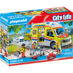 Playmobil City Life Ασθενοφόρο με Διασώστες για 4-10 Ετών 71202