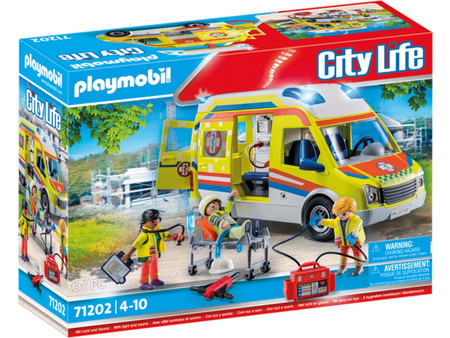 Playmobil City Life Ασθενοφόρο με Διασώστες για 4-10 Ετών 71202