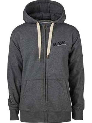 RAWthentic Φούτερ Original Zipper Grey Raw Edition με Φερμουάρ - Γκρι
