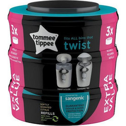 Tommee Tippee Ανταλλακτικά για Κάδο Twist and Click 3 τεμ. 85102201