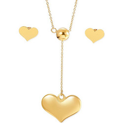 Γυναικείο σετ καρδιά Lee Cooper Gold Stainless Steel LCJS01050.110 LCJS01050.110 Ατσάλι