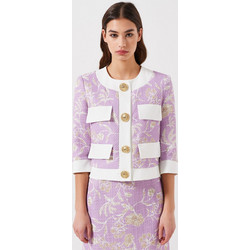 Σακάκι Floral Print Μωβ