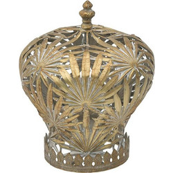 Διακοσμητική Κορώνα 3-70-267-0129 Φ20x23cm Gold Inart Μέταλλο