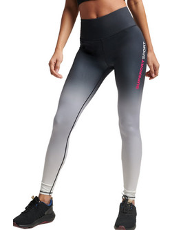 Superdry Training Essential Γυναικείο Κολάν Μακρύ Ψηλόμεσο Γκρι WS311709A-VPI