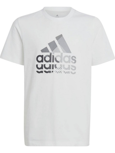 Adidas Big Logo Παιδικό T-Shirt Κοντομάνικο Λευκό IB9137