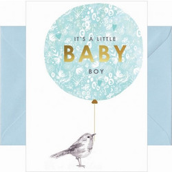 Ευχετήρια Κάρτα It's a little baby boy 17x12cm (LT247)