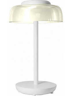 Φωτιστικό γραφείου led 3,3W θερμό φως 3000Κ 100lumens επαναφορτιζόμενο κομοδίνου λευκό επιτραπέζιο τύπου πορτατιφ ντιμαριζόμενο (dimmable)