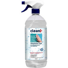 Clean+ By Feral Alcohol Cleaning Liquid Αντισηπτικό Υγρό Χεριών 1lt