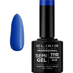 Elixir SemiGel 1110 Mexican Blue Ημιμόνιμο Βερνίκι Νυχιών 8ml