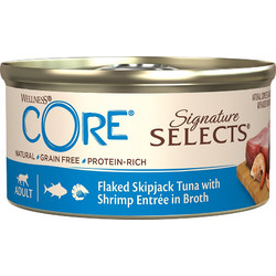 Wellness Core Adult Grain Free Signature Selects with Tuna & Shrimps in Broth 79gr