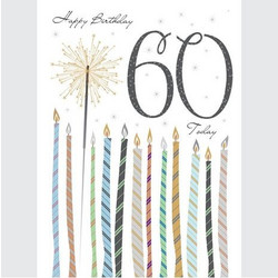 Tracks Publishing LTD Κάρτα Γενεθλίων Happy Birthday 60 Today Tracks Publishing