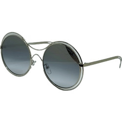 Charlie Max Solari SL-N33 Black Γυναικεία Γυαλιά Ηλίου Στρογγυλά Κοκάλινα Μεταλλικά Μαύρα με Μαύρο Polarized Φακό