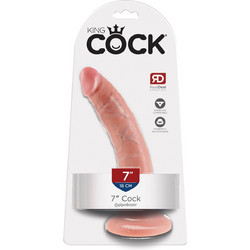Pipedream King Cock 7" Ρεαλιστικό Dildo με Βεντούζα 18cm Flesh