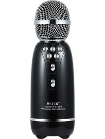 Weisre WS-899 Ασύρματο Μικρόφωνο Καραόκε Μαύρο